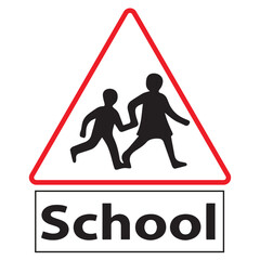 Vector School Sign Design Elements illustration