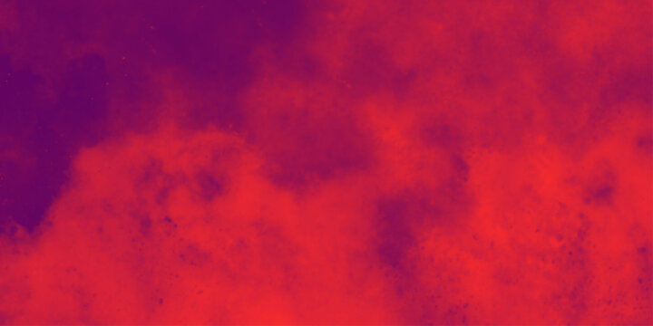 Dark red smoke cloudy background. Blurred photo of dark red sky. grainy and grunge red watercolor vector art background. Old vintage grunge pattern distressed bright red paper .decorative pattern bg 