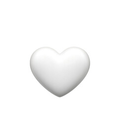 Obraz premium Simple white heart