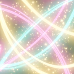 Generative AI,  A bright and joyful Christmas-inspired abstract background created by pastel glowing lights