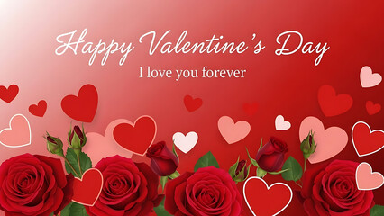 Happy valentine's day with love forever