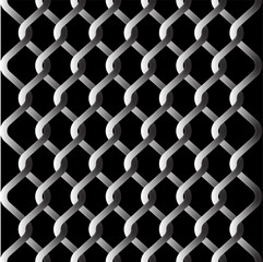 Wire net background vector illustration, black wire mesh isolated, barrier net metal wall, barbed wire fence, black grid for backdrop, fence barb for construction zone, wire grid of fence