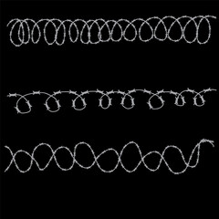 Wire net background vector illustration, black wire mesh isolated, barrier net metal wall, barbed wire fence, black grid for backdrop, fence barb for construction zone, wire grid of fence