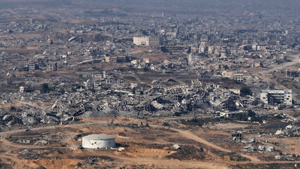 AERIAL Destruction in Northern Gaza Villages 2023
Drone showing extensive destruction across...