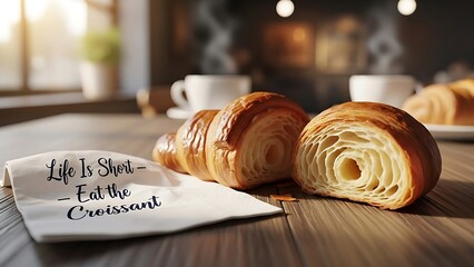 Life is short, eat the croissant