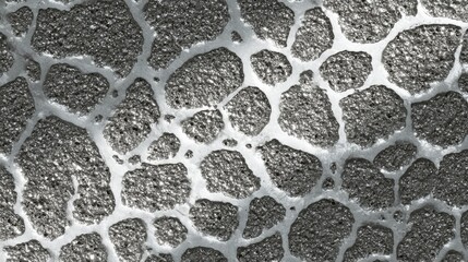 Medium shot showing the clear differentiation of coarse aluminum grain structure highlighting its robust and irregular pattern essential for strength testing.