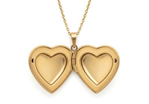 Vintage heart-shaped locket pendant