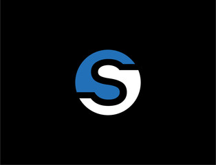 Abstract design with letter s