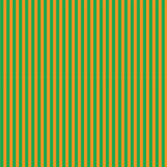 This is a simple graphic pattern featuring thin, vertical stripes. The stripes alternate uniformly between two colors: a bright green and a warm orange. The continuous, repeating design fills t