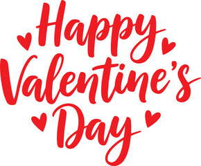 Lovely Valentine's Day Greeting Vector with Hearts