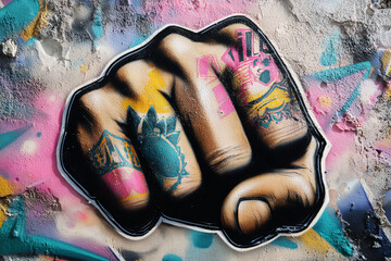 street graffiti, AI generated