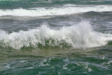 Mediterranean Sea waves after a storm
