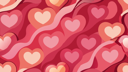 Abstract hearts pattern