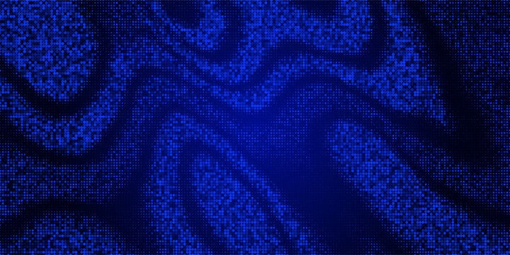 High-tech network grid with blue lines and dotted details. Dynamic 3D banner showcasing futuristic technology. Perfect for science events and innovative tech-based concepts - Powered by Adobe