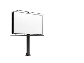 Obraz premium Blank billboard isolated on transparent background