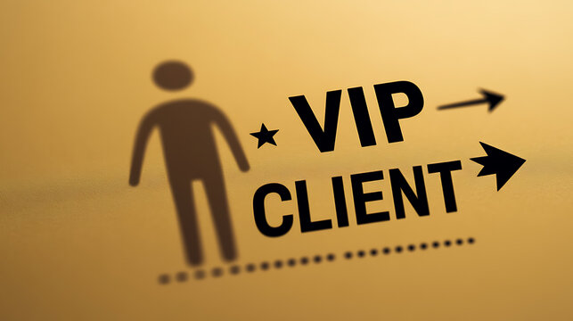 This illustrative image conveys the message of customer care through VIP client services and pathways to success, with a focus on directions and opportunities for special clients. - Powered by Adobe
