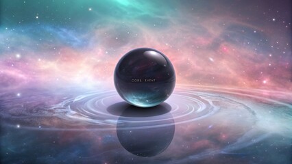 A Reflective Sphere in a Cosmic Universe with a Dreamy Glow