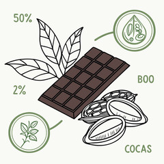 set of autumn leaves and fruits