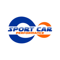 simple and elegant automotive sports logo design template