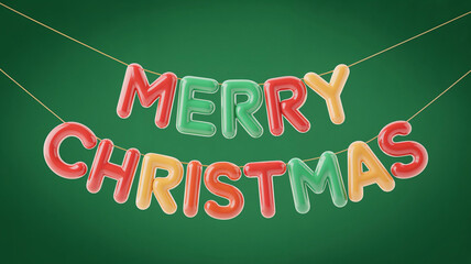 Colorful gingerbread-style decoration displaying festive message in a cheerful setting for holiday celebrations