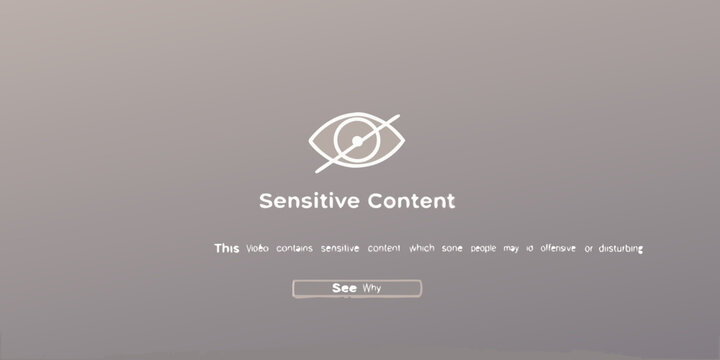Image displaying a sensitive content warning with an eye symbol and text