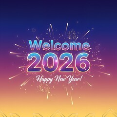 Cozy Happy New Year 2026 Celebration Scene