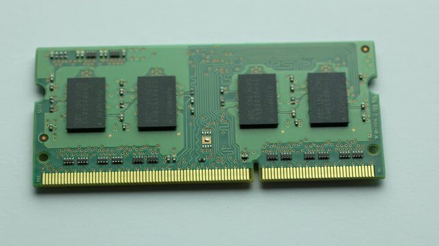 KYIV, UKRAINE - DECEMBER 20, 2025: Close up of laptop memory stick on white background