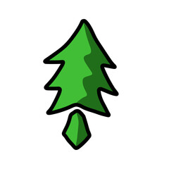 green christmas tree