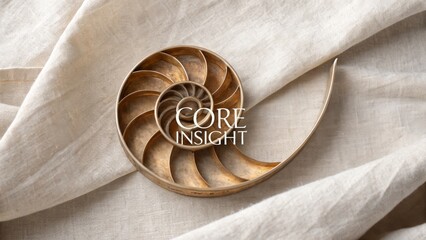 Golden Nautilus Shell Illustrating Core Insight and Design