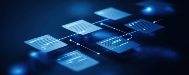 High clarity workflow where datum is structured in a remote chain assisting approval and planning as a major contract solution forms