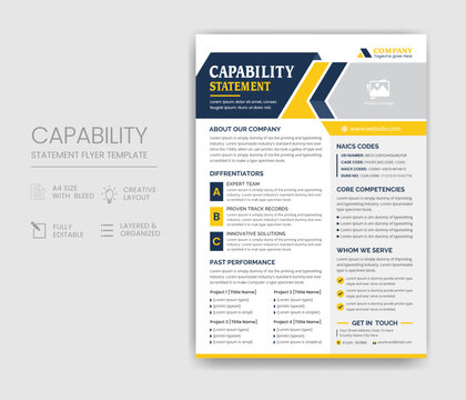 Capability Statement Template Design