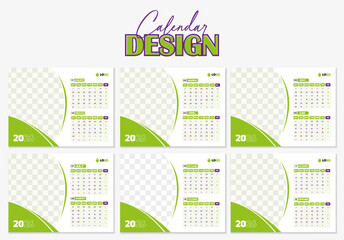 Creative desk calendar template design for 2026, modern minimal table calendar for office workspace, professional monthly planner&nbsp;print&nbsp;ready