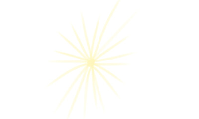 Sharp yellow starburst sparkle icon for bright light effect