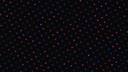 Abstract background, bright dots on black.