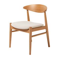 Modern Wooden Chair With Simple Design and Soft Cushion for Comfortable Seating