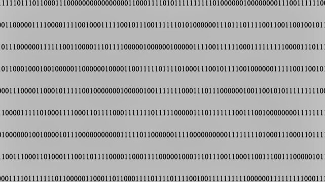 Binary Code Digital Data Background. Shiny numbers of 1 and 0 animated to change randomly. Digital computer code. Programming Coding.