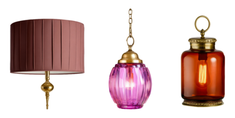 Elegant Illumination in Warm Colors: Unique Lighting Fixtures and Styles