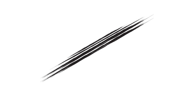 Dynamic black diagonal brush strokes with a rough hand-drawn sketchy texture.