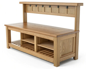 Wooden TV Console with Drawers
