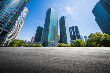 Majestic Urban Skyline with Modern Architecture and Green Spaces