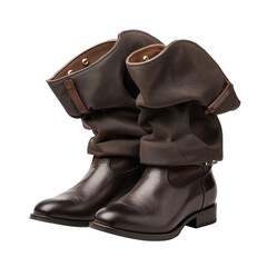 Unique Black and Brown Slouchy Boots for Stylish Fall Fashion