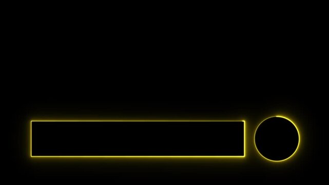 Lower thirds motion graphic elements with removal black screen background. Suitable for content information or broadcasting. Video animation. Cool simple modern-designed lower third animation.