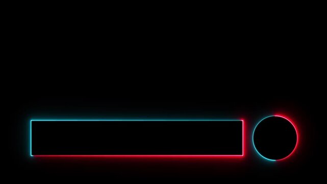 Lower thirds motion graphic elements with removal black screen background. Suitable for content information or broadcasting. Video animation. Cool simple modern-designed lower third animation.