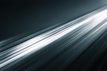 Light beam diagonal streak abstract motion dynamic line glowing stripe speed effect white flare dark background future energy minimal style modern