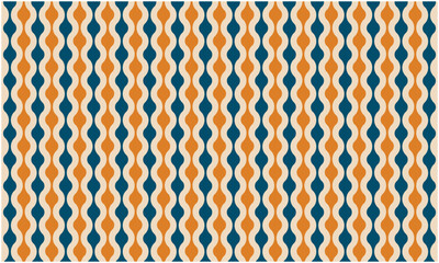 Colourful classic yellow and blue vertical or horizontal retro shape pattern vector copy space