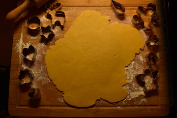 Ciasto, mąka i foremki 