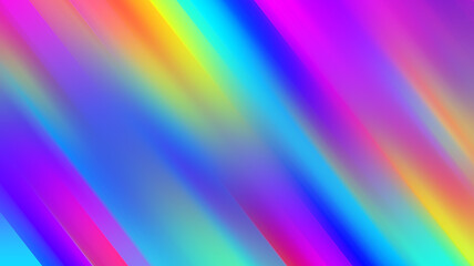 Abstract vibrant holographic gradient background with smooth iridescent waves and colorful blurred lines motion. Modern texture with flowing neon colors and a blurred aesthetic
