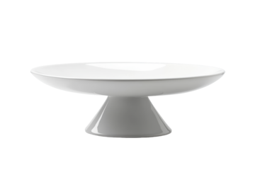 Elegant Ceramic Cake Stand. Ideal For Displaying Desserts And Pastries Isolated On Transparent Background