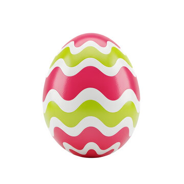 Easter egg isolated on transparent background