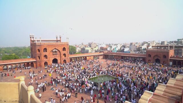 Top angle view of Jama Masjid